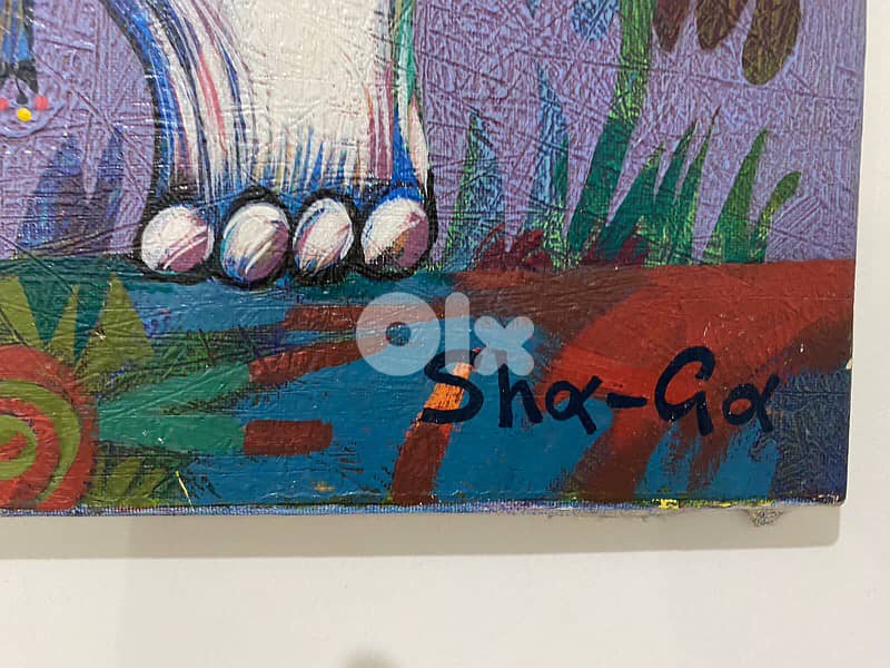 Sha-ga famous artist oil on canvas 2