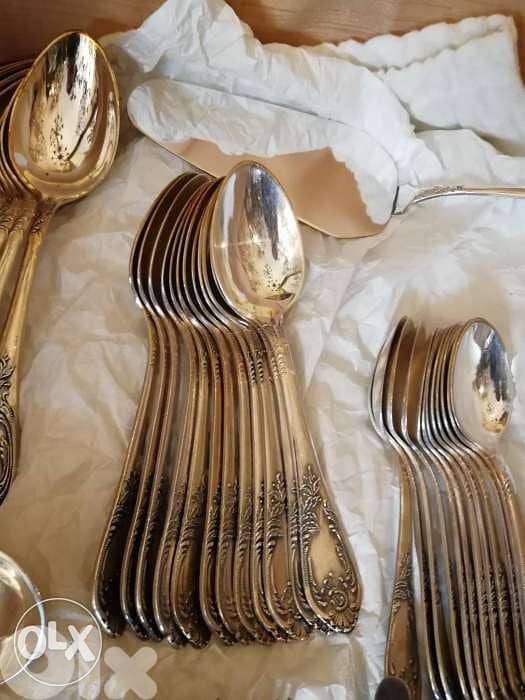 طقم سرفيس سفرة ملاعق شوك سكاكين ٩١ قطعة كامل متكامل ٧ دزينة قطع إكسترا 3