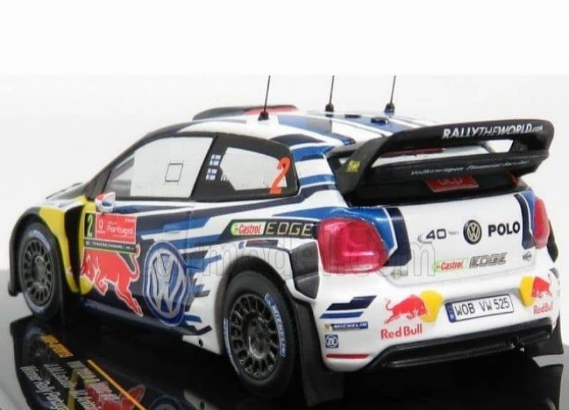 VW Polo WRC diecast car model 1:43. 1