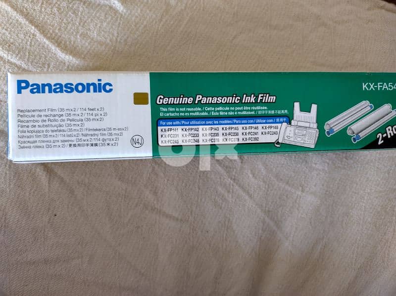 Panasonic genuine ink film 2 rolls KX-FA54E 0