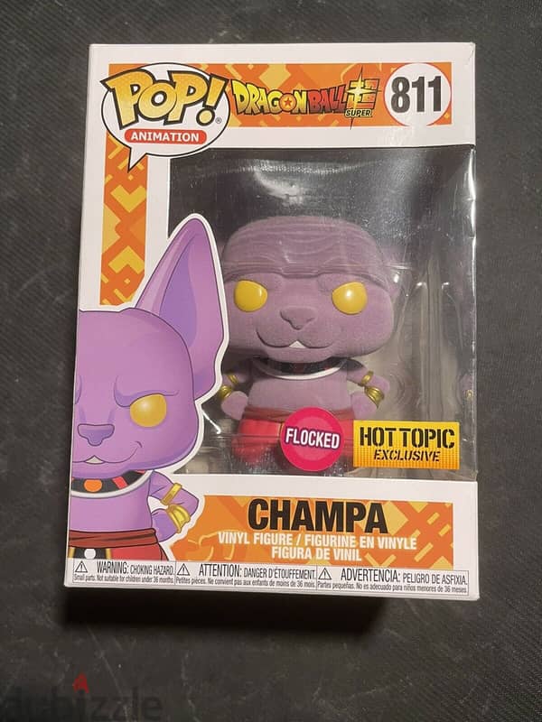 Funko Pop! Animation: Dragonball Z -Flocked Champa hot topic exclusive -  Antiques & Collectibles - 114130497