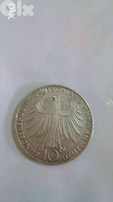 Silver German Coin memorial for the Olymipc games in 1972 1