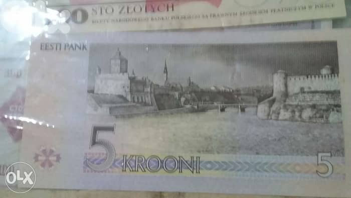 Estonia Banknote 1st Baltic country after the Independence from USSR 1