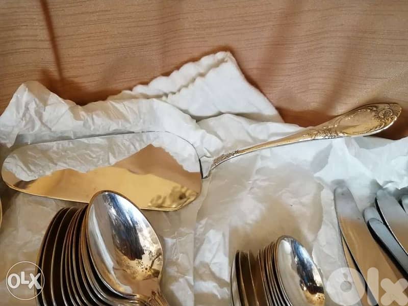 طقم سرفيس سفرة ملاعق شوك سكاكين كامل متكامل ٩١ قطعة سعر مغري تصفيه 5