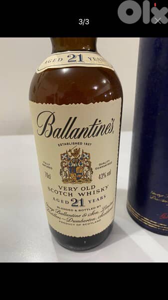 antique rare 21 year old discontinued Ballantine collection bottle 2