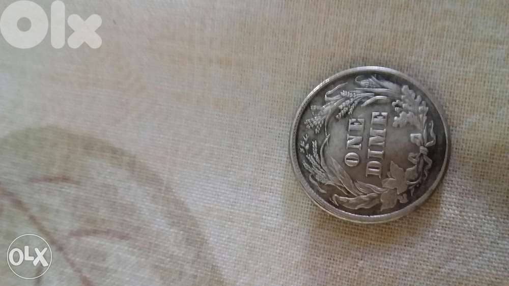 USA Barber Dime Silver Coin year 1904 1