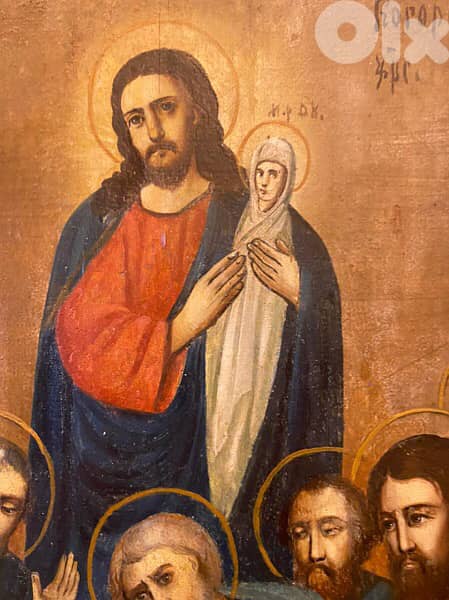 rare antique 19th century Russian icon dormition 2