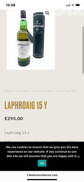 rare collection bottle of laphrohaig 15 2