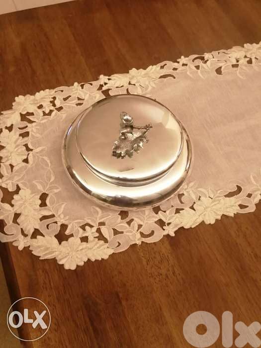 Bonbonniere plaque argent 0