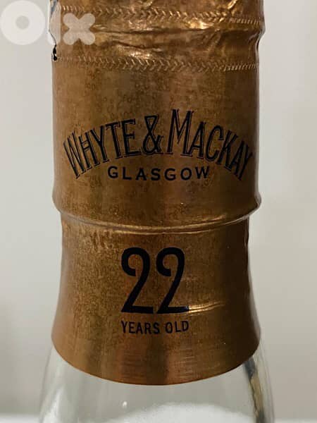 rare 22 year old bottle of white and McKay limited edition 1