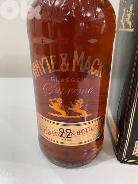 rare 22 year old bottle of white and McKay limited edition 2