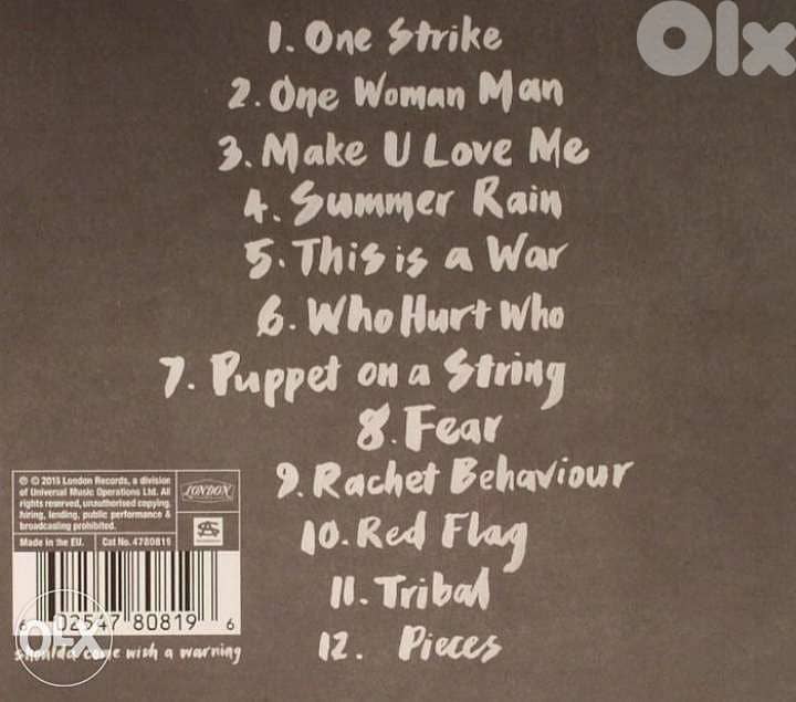 All Saints Red Flag Music CD. 1