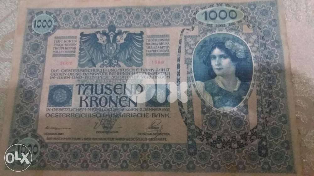 Austria & Hungaria Empire note 1902 عملة ورقيةامبراطورية النمسا والمجر 0