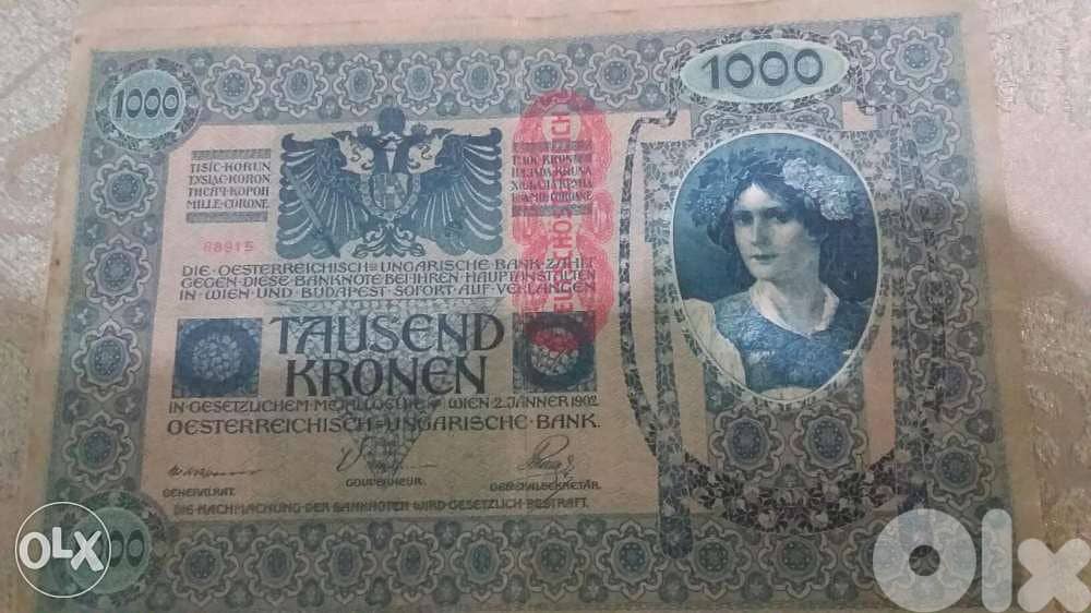 Austria & Hungaria Empire note 1902 عملة ورقيةامبراطورية النمسا والمجر 1