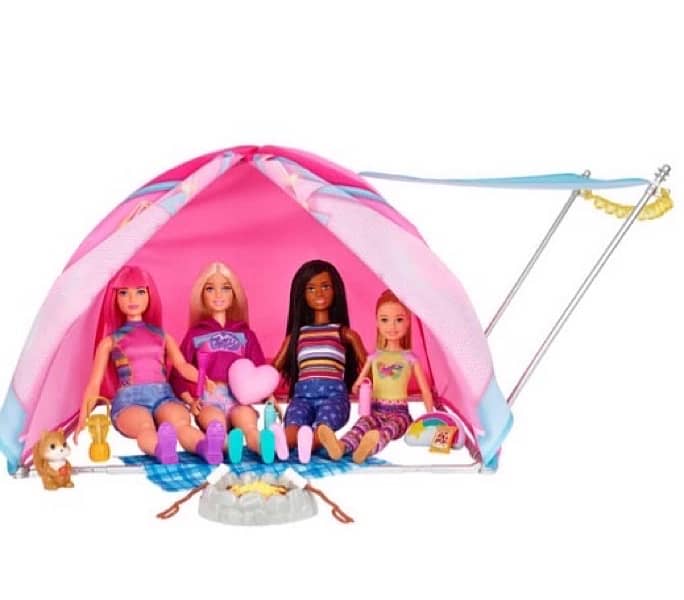 Barbie It Takes Two Camping Playset with Tent, 2 Dolls & 20 Pieces 1