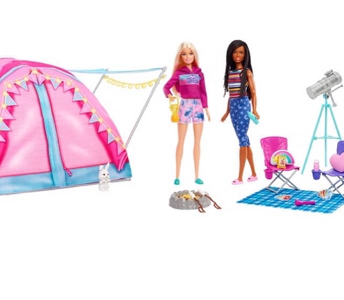 Barbie It Takes Two Camping Playset with Tent, 2 Dolls & 20 Pieces 2