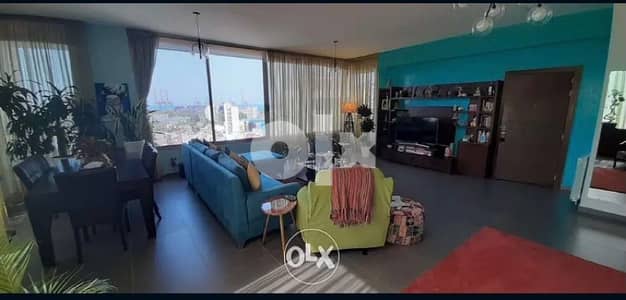 150m 2bedroom furnished new building + parking Mar mkhayel Mandaloun