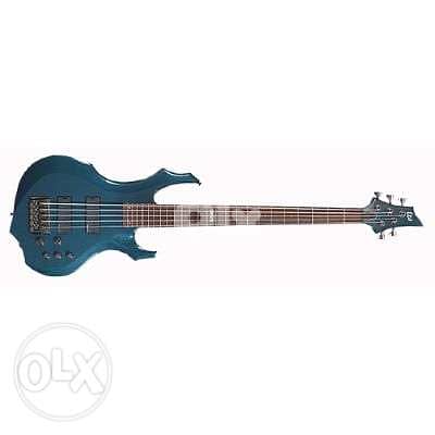 ESP LTD F255 bass guitar gunmetal blue