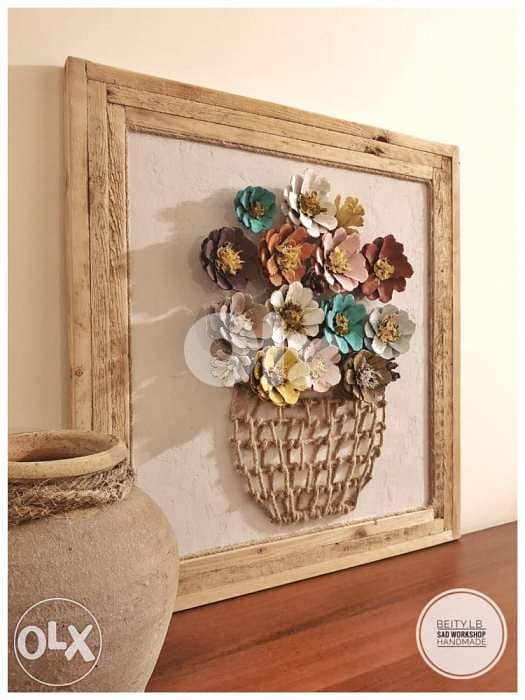 wall art flowers vase 1