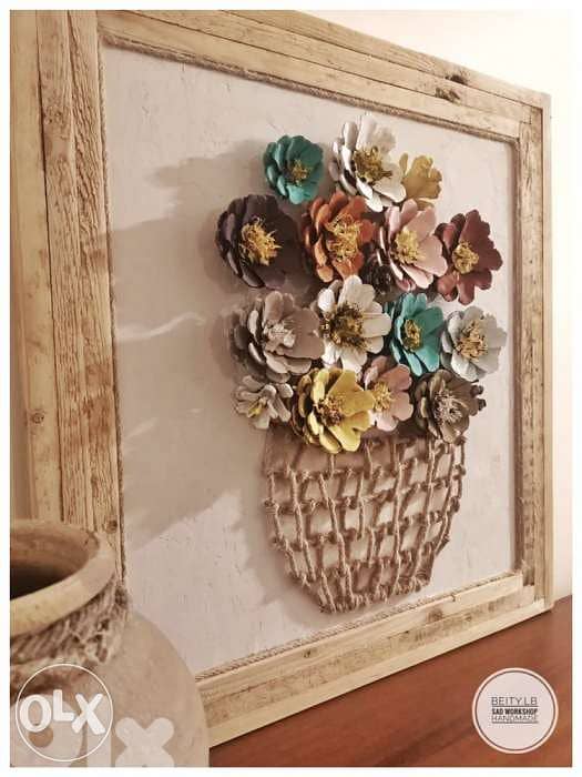 wall art flowers vase 2