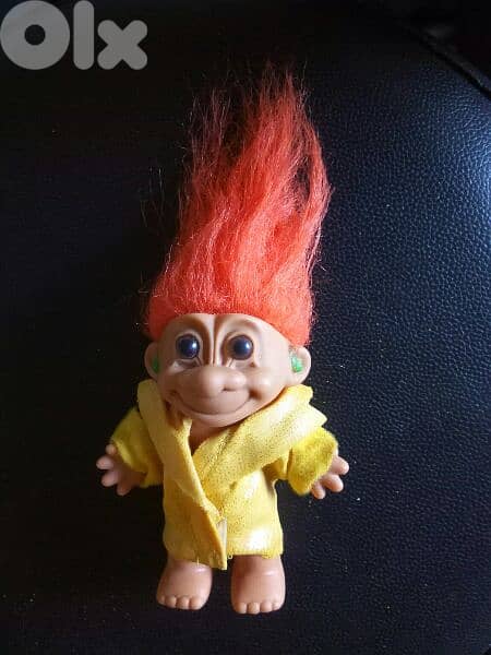 3 TROLLS SET colored still good RUSS BERRY rare vintage toys, All=40$ 3