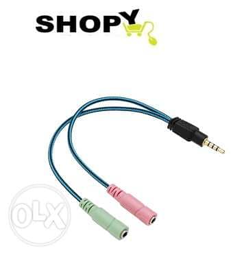 Kotion Setiap 3.5mm 2 in 1 Y Earphone Splitter Adapter Audio Aux Cable 0