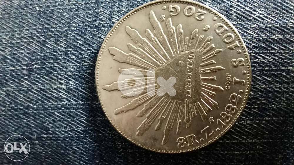 Mexico Large Memorial Nickel coin San Luis Potosi year 1882 1