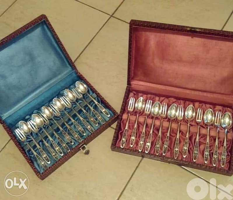 Antique set silver 80 0