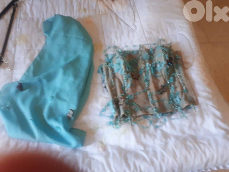 long skirt with strapless top and a shal 1