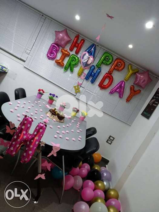 13Pcs Happy Birthday Foil Letter Balloon Party Decorations 1