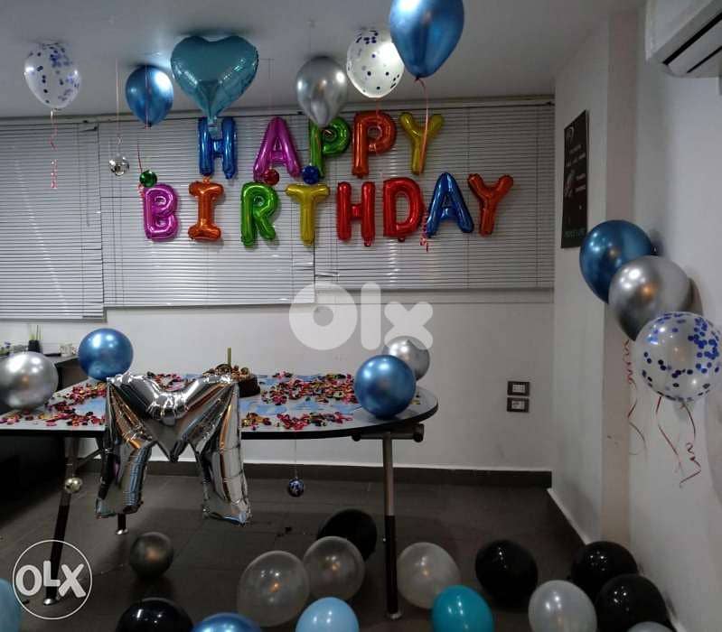 13Pcs Happy Birthday Foil Letter Balloon Party Decorations 2
