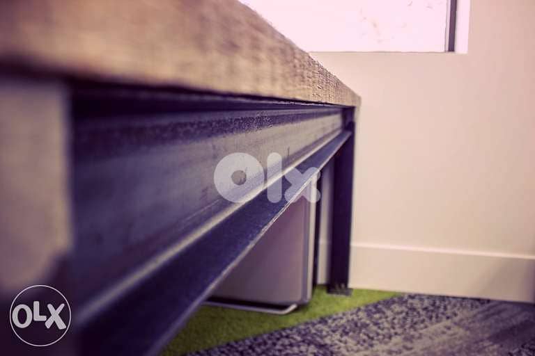 [ Contemporary desk - A Very heavy industrial steel desk ] 2