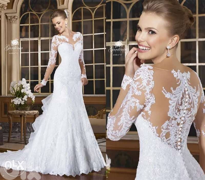 فستان عرس Wedding dress used one time, hand made very good condition 0