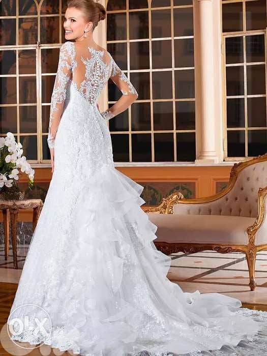 فستان عرس Wedding dress used one time, hand made very good condition 5