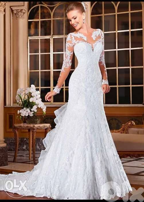 فستان عرس Wedding dress used one time, hand made very good condition 6