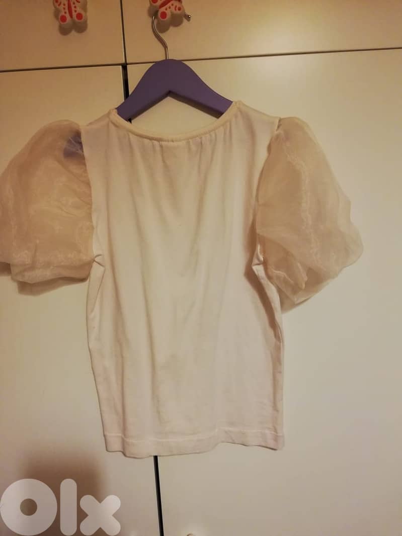 Zara Fluffy sleeved T. Shirt 1