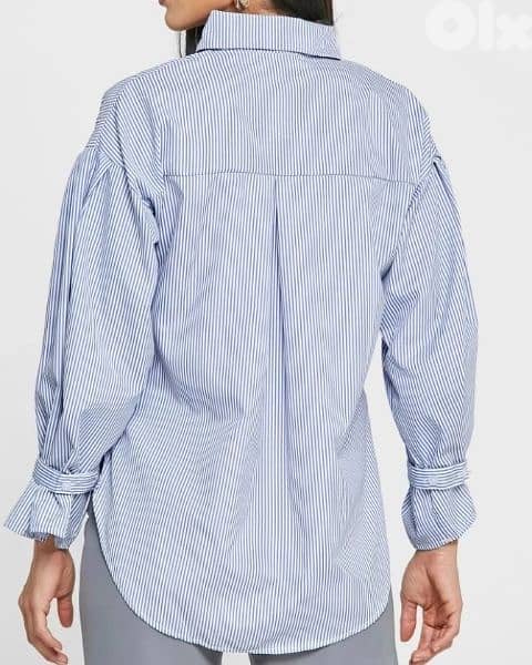 Ella sleeve tie button down shirtSize M 2