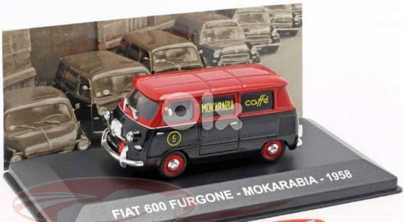 Fiat 600 Van (1958) Mokarabia diecast car model 1:43. 0