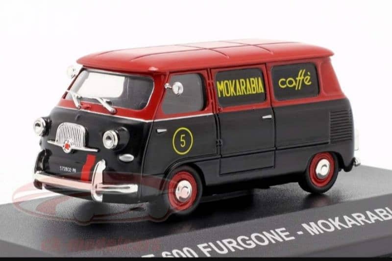 Fiat 600 Van (1958) Mokarabia diecast car model 1:43. 1