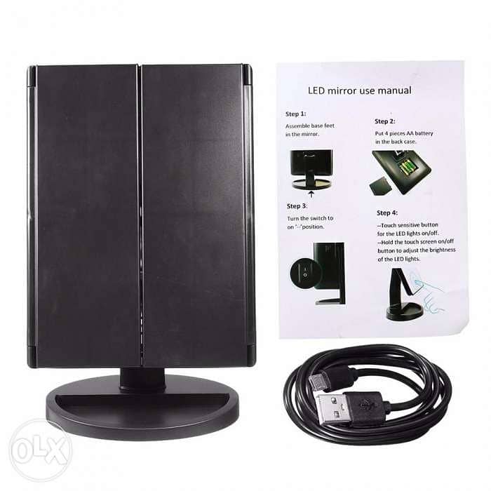 led mirror lighting stand. 2