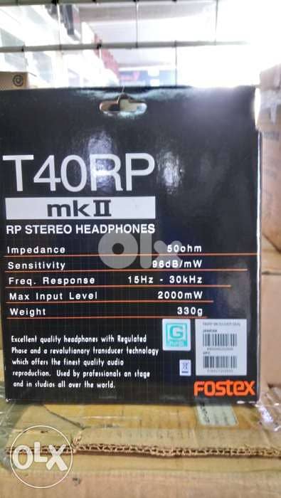 Fostex professional Headphones T40RPMK2 1