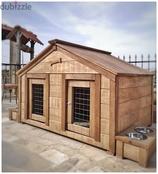 2 in 1  Double House  for 2 Big Dogs 1