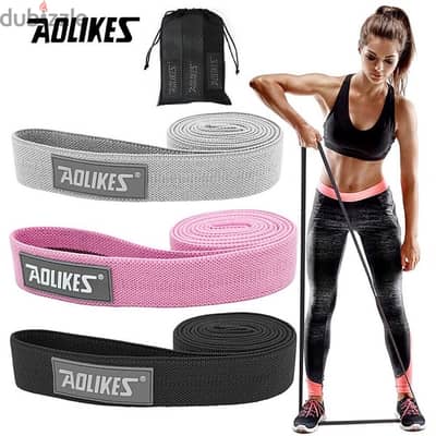 AOLIKES Long Fabric Resistance Band Set 3 levels