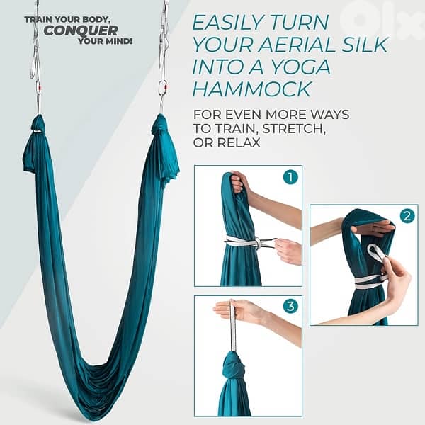 Premium Ariel Yoga Hammock 10m 2