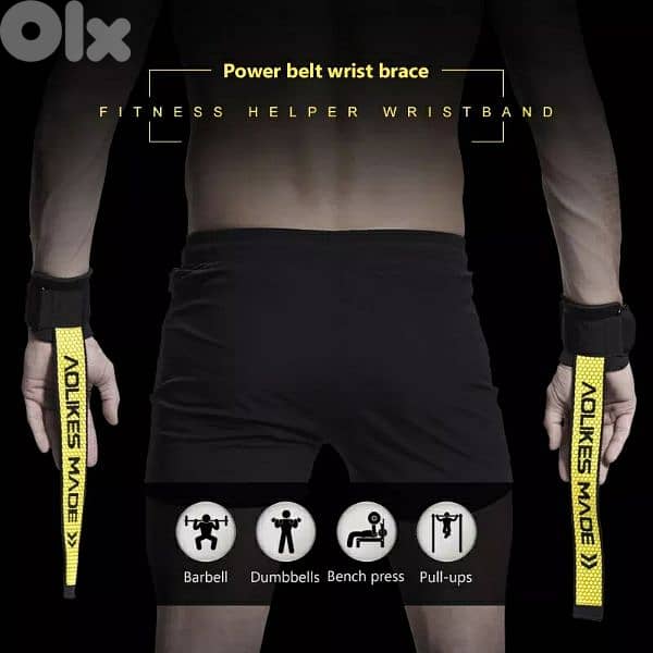 AOLIKES 1 Pair Wrist  Wraps For Weight Lifting 14