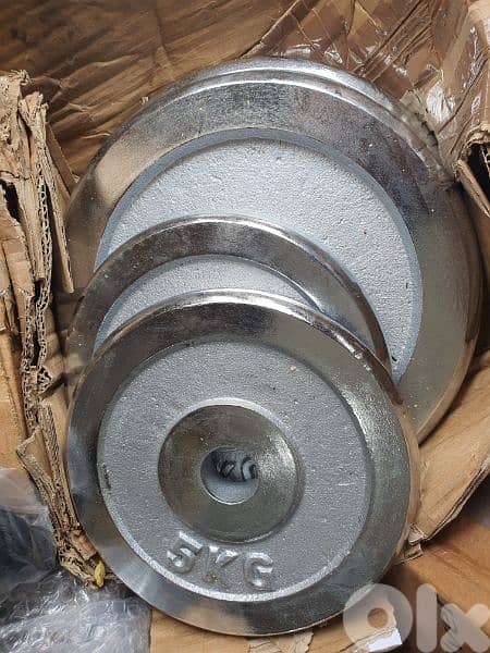 All kind of weight plates New in Boxes 03027072وزان صحون ولمبياد وعادي 1