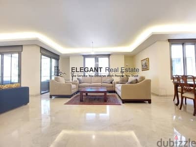 Fully Furnished Apartment with Big Terrace !