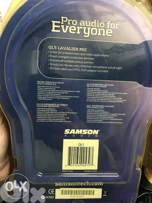 Samson SAql5 lavalier condenser mic 1