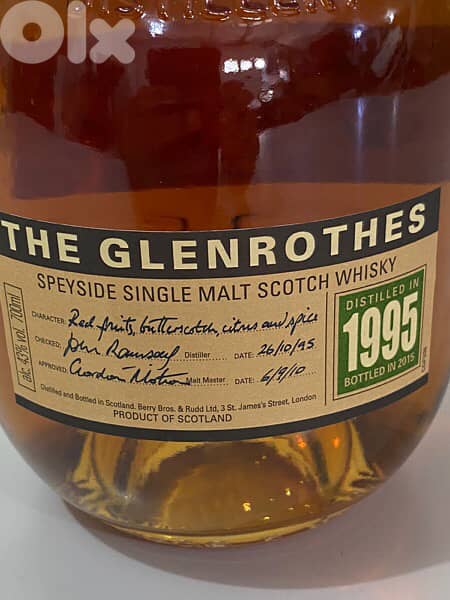 rare antique bottle 1995 glenrothes limited 2