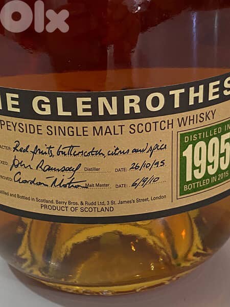 rare antique bottle 1995 glenrothes limited 3